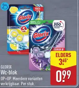 ALDI Glorix Wc-blok aanbieding