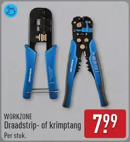 ALDI WORKZONE Draadstrip- of krimptang aanbieding