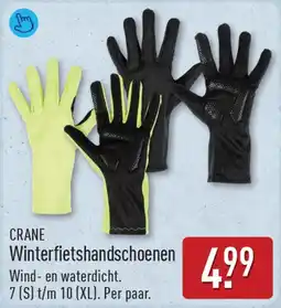 ALDI CRANE Winterfietshandschoenen aanbieding