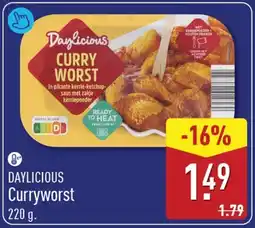 ALDI Daylicious Curryworst aanbieding