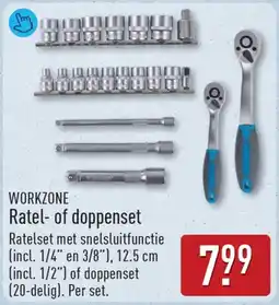 ALDI WORKZONE Ratel- of doppenset aanbieding