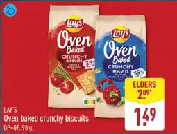 ALDI Lay's Oven baked crunchy biscuits aanbieding