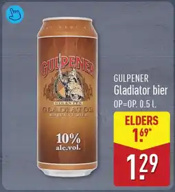 ALDI Gulpener Gladiator bier aanbieding