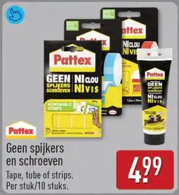 ALDI Pattex Geen spijkers en schroeven aanbieding