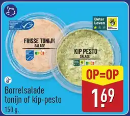 ALDI Borrelsalade tonijn of kip-pesto aanbieding