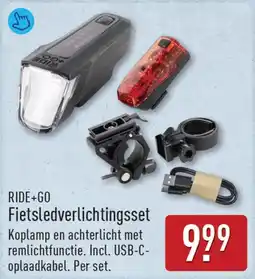 ALDI RIDE+GO Fietsledverlichtingsset aanbieding