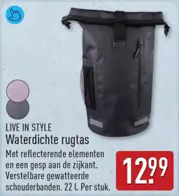 ALDI Waterdichte rugtas aanbieding
