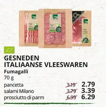 Natuurwinkel Gesneden Italiaanse Vleeswaren Fumagalli 70g aanbieding