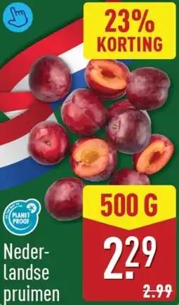 ALDI Nederlandse pruimen aanbieding