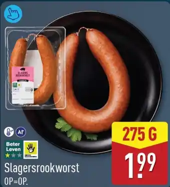 ALDI Slagersrookworst aanbieding