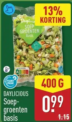 ALDI Daylicious Soep-groenten basis aanbieding