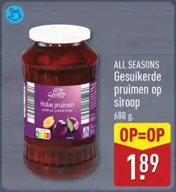 ALDI All Seasons Halve pruimen aanbieding