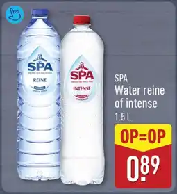 ALDI SPA Water reine of intense aanbieding