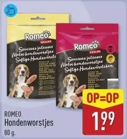ALDI Romeo Hondenworstjes aanbieding