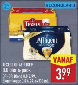 ALDI Texels of Affligem 0.0 bier aanbieding