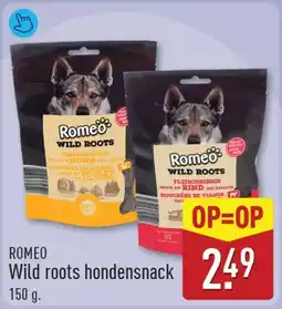 ALDI Romeo Wild roots hondensnack aanbieding