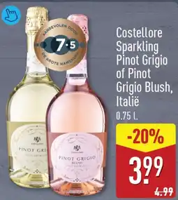 ALDI Costellore Sparkling Pinot Grigio of Pinot Grigio Blush aanbieding