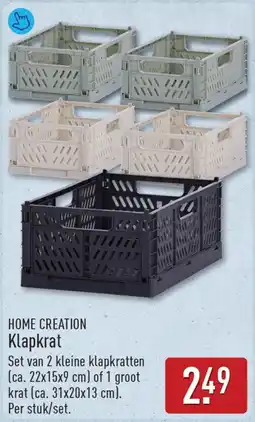 ALDI HOME CREATION Klapkrat aanbieding