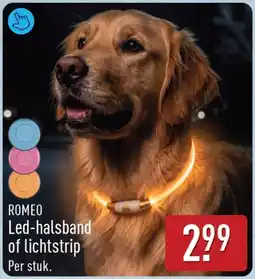 ALDI Romeo Led-halsband of lichtstrip aanbieding