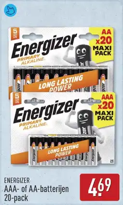 ALDI Energizer AAA- of AA-batterijen aanbieding