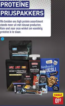 ALDI Proteïne prijspakkers aanbieding