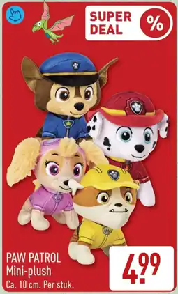 ALDI PAW PATROL Mini-plush aanbieding