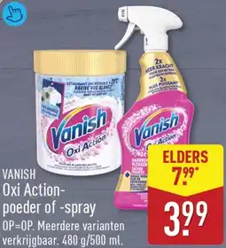 ALDI Vanish Oxi Action-poeder of -spray aanbieding