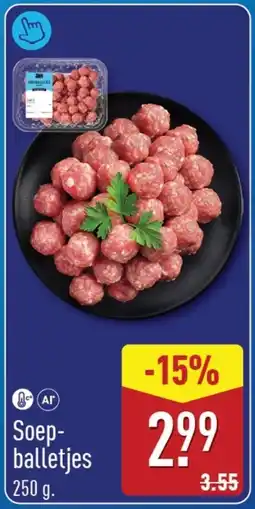 ALDI Soep-balletjes aanbieding
