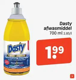 Wibra Dasty afwasmiddel aanbieding