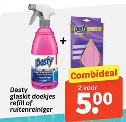 Wibra Dasty glaskit doekjes refill of ruitenreiniger aanbieding