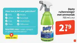 Wibra Dasty ruitenreiniger met ammoniak aanbieding
