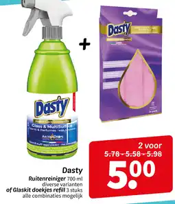 Wibra Dasty Ruitenreiniger of Glaskit doekjes refill aanbieding