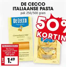 Coop De Cecco Italiaanse pasta aanbieding