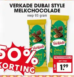 Coop Verkade dubai style melkchocolade aanbieding