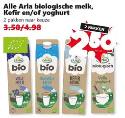 Coop Arla biologische melk, Kefir en/of yoghurt aanbieding