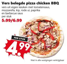 Coop pizza chicken BBQ aanbieding