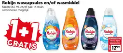 Coop Robijn wascapsules en/of wasmiddel aanbieding