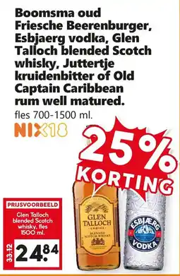 Coop Esbjaerg Vodka of Glen Talloch blended Scotch whisky aanbieding