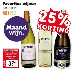 Coop favoritos wijnen aanbieding