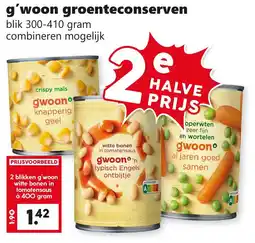Coop g'woon groenteconserveren aanbieding