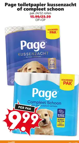 Coop Page toilet papier kussenzacht of compleet schoon aanbieding
