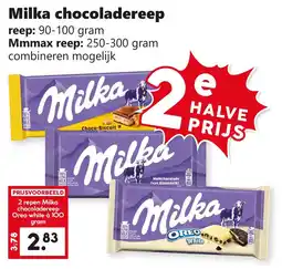 Coop Milka chocoladereep aanbieding