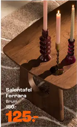 Kwantum Salontafel Ferrara Bruin aanbieding