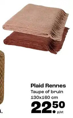 Kwantum Plaid Rennes aanbieding