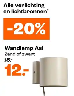 Kwantum Wandlamp Asi aanbieding