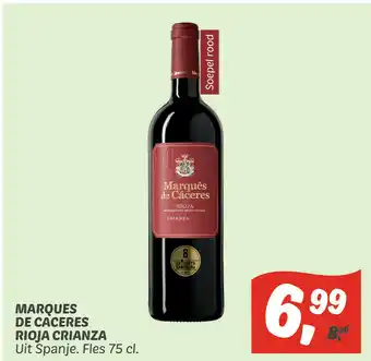 Dekamarkt Marques de caceres rioja crianza aanbieding