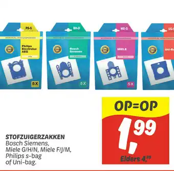 Dekamarkt Stofzuigerzakken aanbieding