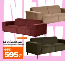 Kwantum 2,5-zitsbank Lecce aanbieding