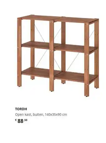 IKEA Tordh Open Kast Buiten 140x35x90 Cm aanbieding