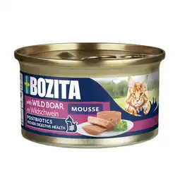Zooplus 12x85g Bozita Mousse Postbiotics Wildzwijn Kattenvoer nat aanbieding